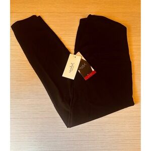 Isabel by Ingrid & Isabel Women XXL Black Maternity Active Leggings Crossover